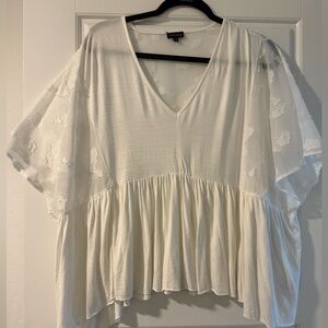 Elegant White Women's Top
